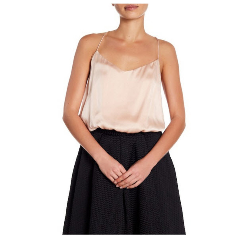 Kendall & Kylie Silk Bubble Hem Cropped Cami XS